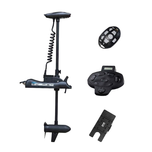 Haswing CaymanB 12V 55LBS 54in Bow Mount Trolling Motor – Wireless Remote & Wireless Foot Control, Quick Release