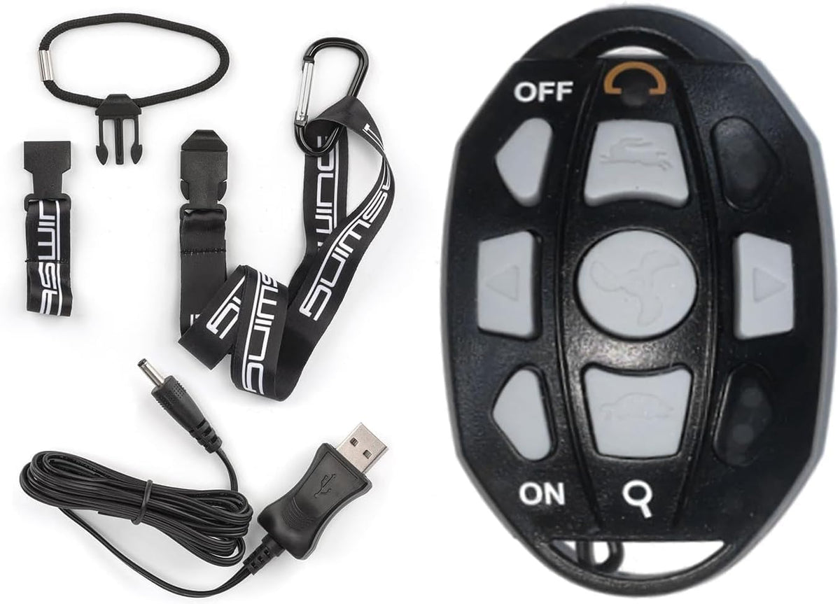 Haswing CaymanT 12V 55LBS 26in Transom Trolling Motor – Wireless Remote & Wireless Foot Control Option