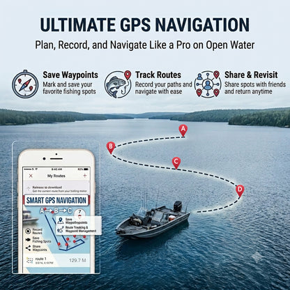 Haswing GPS 12V 55LBS 54in Bow Mount Trolling Motor - Wireless Remote, Foot Control, Quick Release Bracket