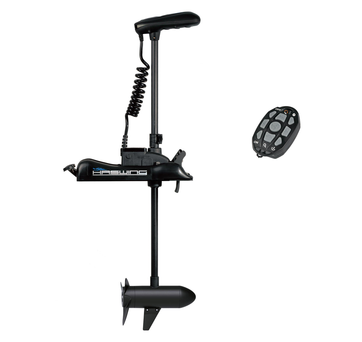 Haswing 12V 55LBS 54in Bow Mount GPS Trolling Motor - Wireless Remote