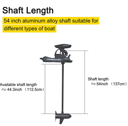 Haswing CaymanB 24V 80LBS 54in Bow Mount Trolling Motor – Wireless Remote, Quick Release
