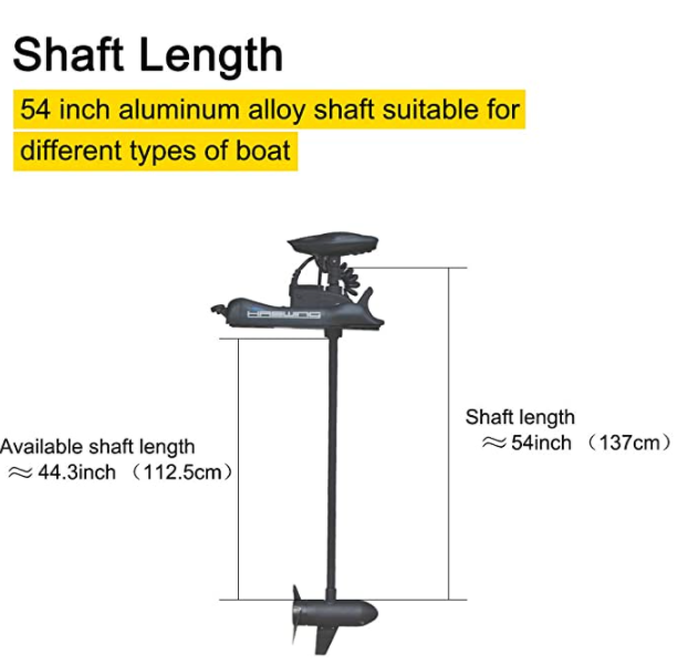 Haswing CaymanB 24V 80LBS 54in Bow Mount Trolling Motor – Wireless Remote