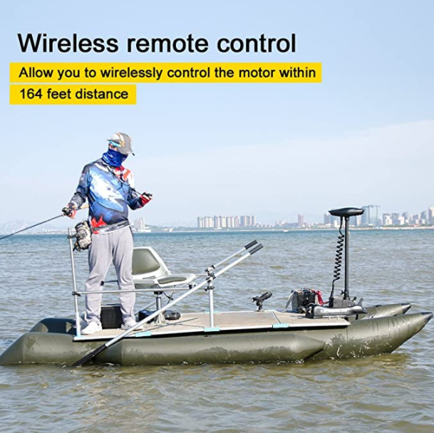 Haswing CaymanB 24V 80LBS 54in Bow Mount Trolling Motor – Wireless Remote, Quick Release